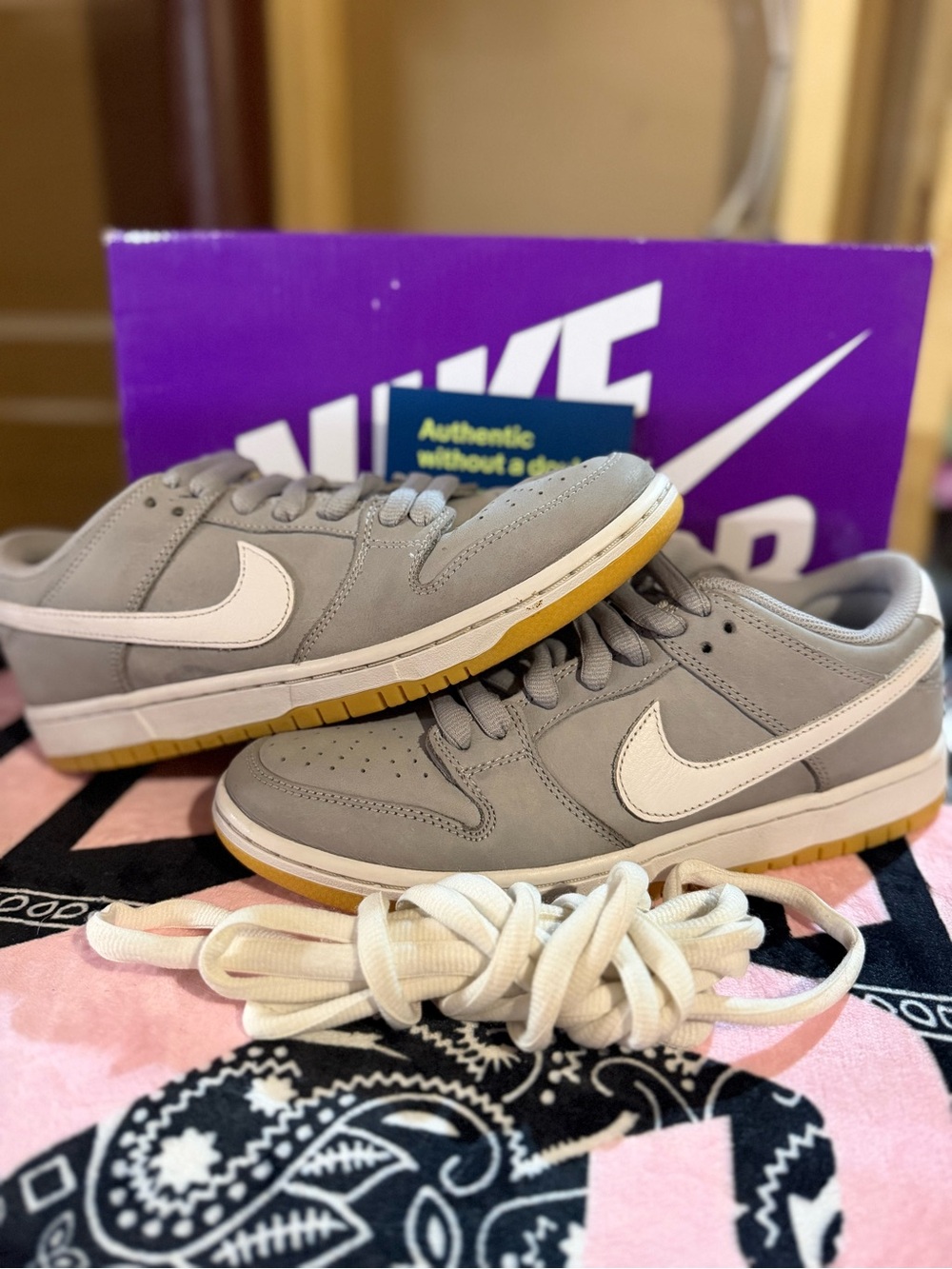 Nike SB Dunk Low Pro Orange Label Wolf Grey Gum 8M